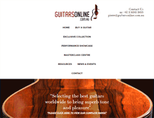 Tablet Screenshot of guitarsonline.com.au